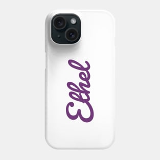 Ethel Name Purple Typography Phone Case