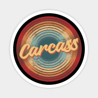 Carcass Vintage Circle Magnet