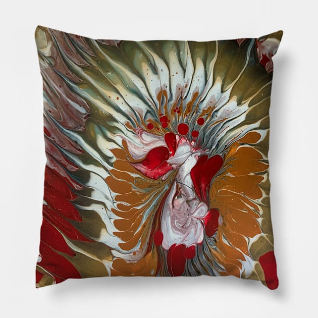 Pouring abstract Pillow by baksuart