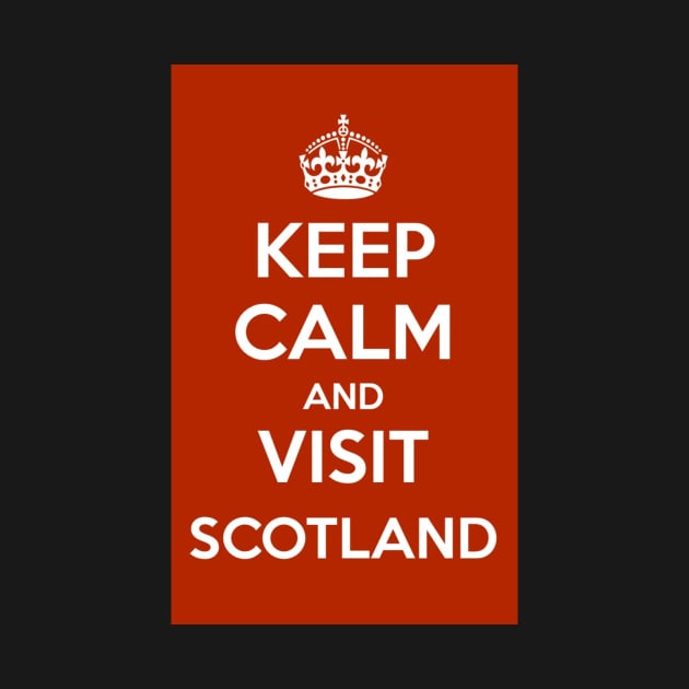 Keep Calm and Visit Scotland sticker design by simplythewest