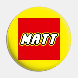 MATT - Personalized LEGO Name Pin