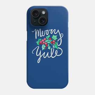 Merry Yule Holly Berries Phone Case