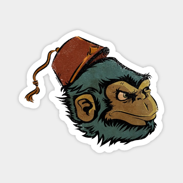 Mr. Chimp Magnet by zerostreet