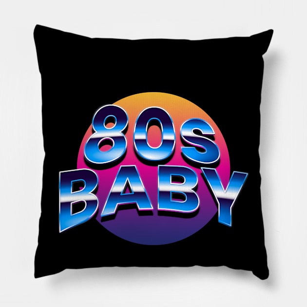 80s baby Pillow by moslemme.id