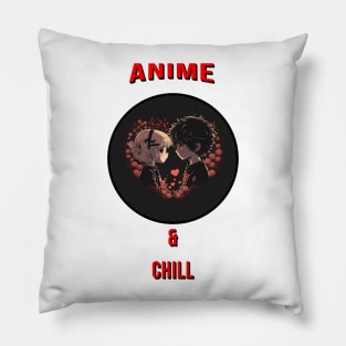 anime and chill Pillow