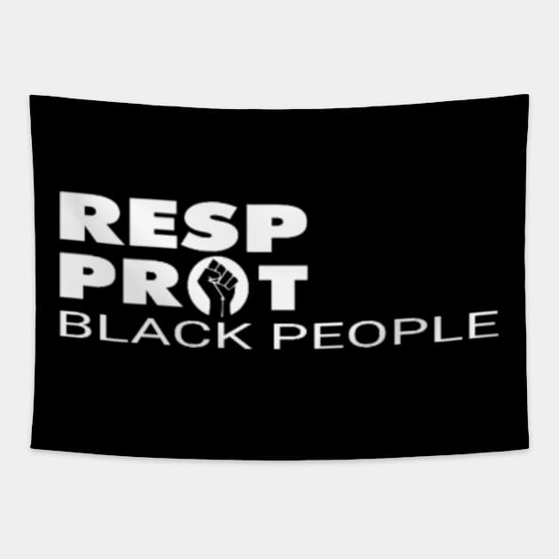 Resp Port Black People - Vintage Tapestry by PASIANA