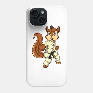 Cartoon chipmunk doing karate Phone Case