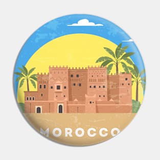 Taourirt, Morocco - Retro travel minimalist poster Pin