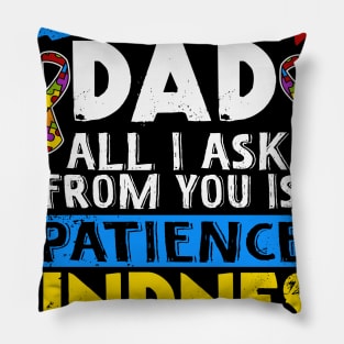 autism dad autism awareness Pillow