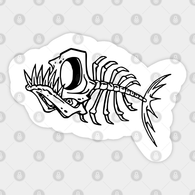 Fish Bones Fish Bones Sticker Teepublic