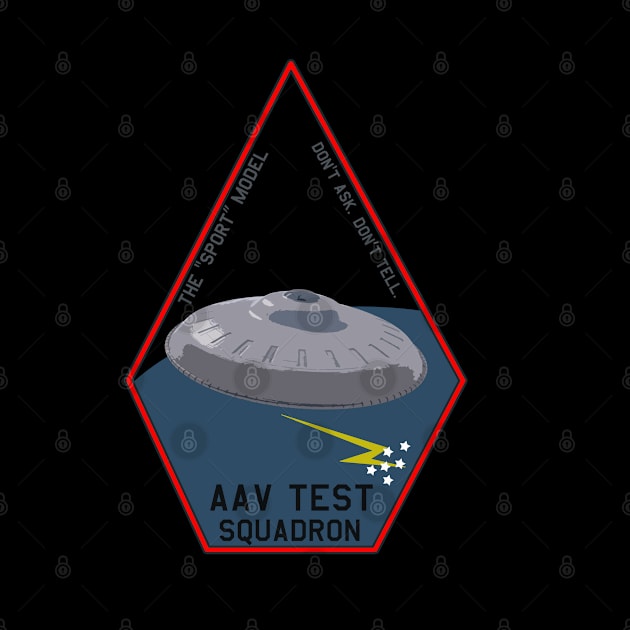 Sport Model Flying Saucer AAV Test Squadron Patch Fantasy Series by DesignedForFlight