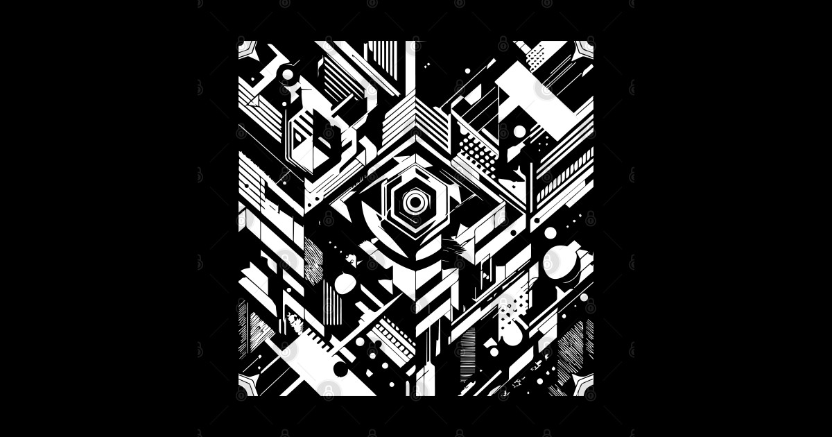 Abstract Geometric Pattern - Abstract Pattern - Sticker | TeePublic