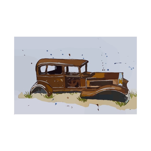 1932 Studebaker found on Route 66 in Petroglyph National Park by WelshDesigns