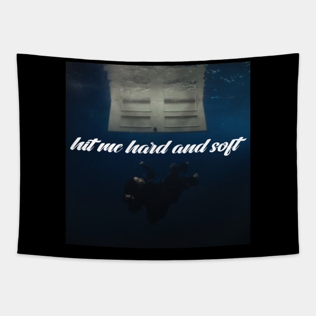 hit me hard and soft Tapestry by badrhijri