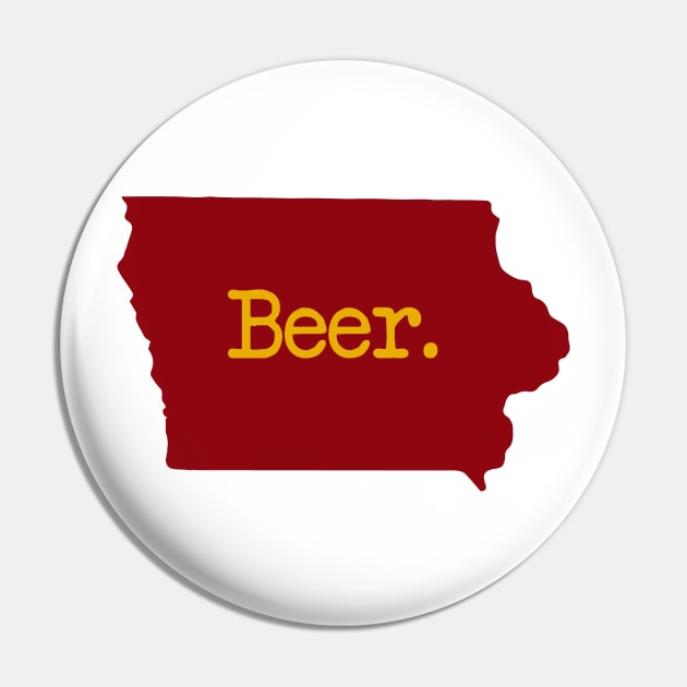 Iowa Beer IA Pin by mindofstate