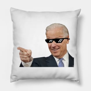 Joe Biden Finger gun - Deal with it - no background Pillow