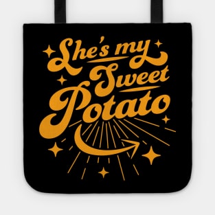 She's My Sweet Potato I Yam - Couple's Matching Thanksgiving Tote