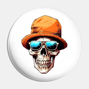 Skull Vacation Pin