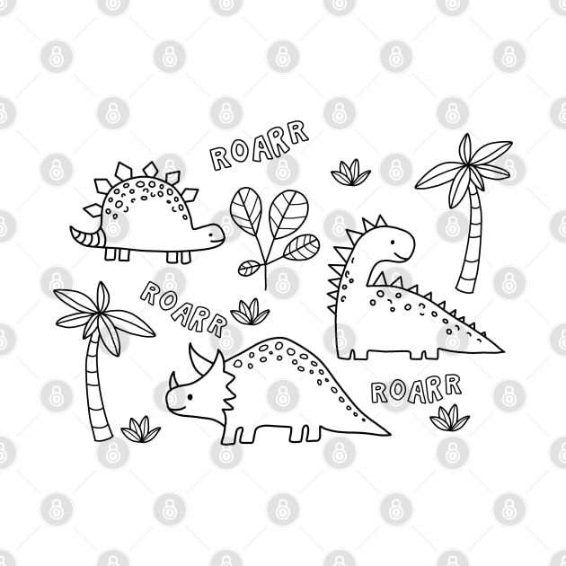 Dinosaur drawing by valentinahramov