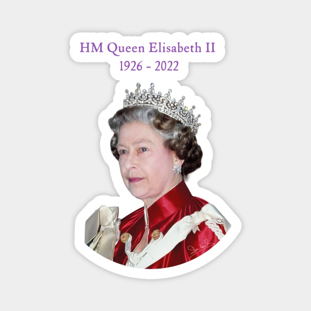British Royalty - Queen Elizabeth II Legacy Portrait Magnet by Art2Wear
