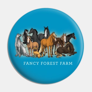 Fancy Forest Farm • Family Portrait • White Text Pin