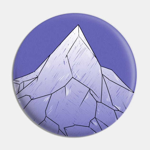 VERY PERI PANTONE Color. Mountain Pin by 2dsandy