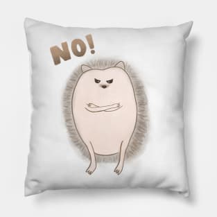 Grumpy Hedgehog Pillow