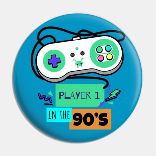 player 1 in the 90's Pin