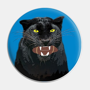 🏈 I Woke Up Feeling Dangerous, Feline Team Spirit Football Pin