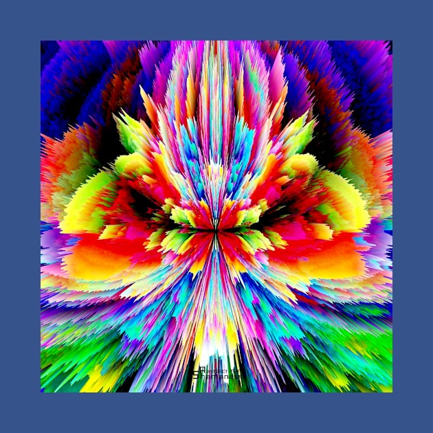 rainbow butterfly abstract by ABSTRAKC SHAMANESS - ART 