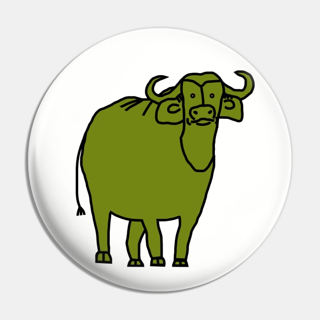 Green Ox Pin by ellenhenryart