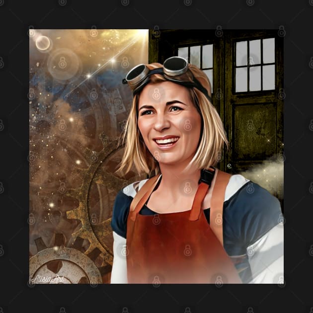 13th doctor/Steampunk time traveler by AlisiaArt