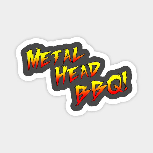 Metal Head BBQ Magnet by Wicked Mofo