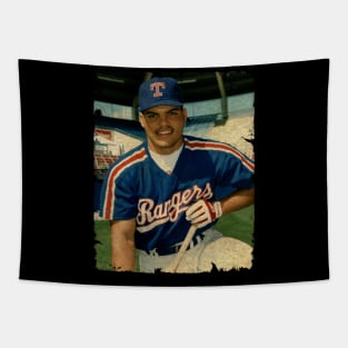 Pudge Rodriguez in Texas Rangers Tapestry