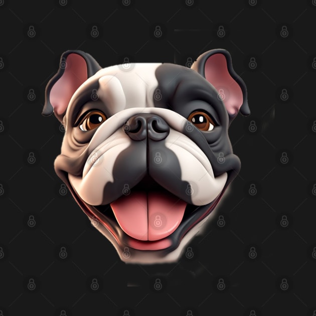 Bulldog face by Arassa Army