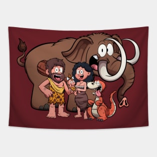 Cavemen Family Tapestry