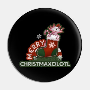 Merry Christmas Christmaxolotl Cute Axolotl Pin