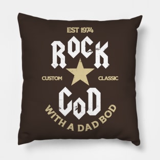 Rock God with a Dad Bod Pillow