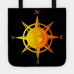 Compass rose with cardinal points Tote