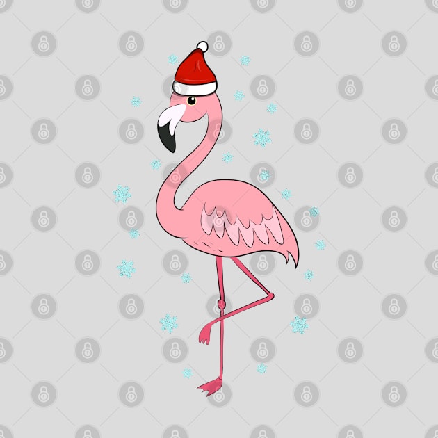 Santa Flamingo by FamiLane