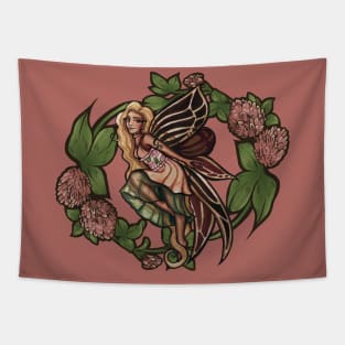 Red Clover Fairy Tapestry