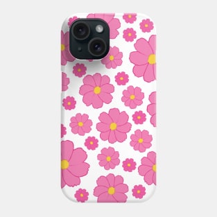 Cosmos | Flower | Summer Autumn | Pink | White Phone Case