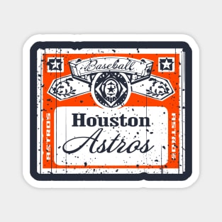 FRONT & BACK print Vintage Astros Beer Magnet