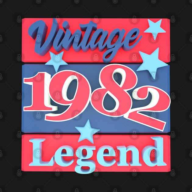 41st Birthday - Vintage 1982 Legend by Kudostees