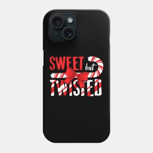 Sweet but twisted Christmas candy cane Phone Case