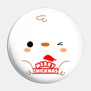 xmas chicken , cute design for Christmas Pin