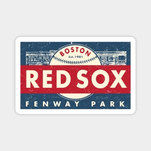 Throwback Boston Red Sox 2 by Buck Tee Originals Magnet