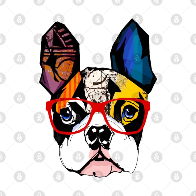 Pug Colorful by Mako Design 