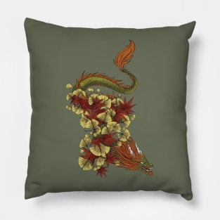 Autumn Dragon Pillow