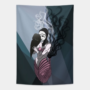 Mermaid Mask Tapestry